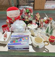 Overview of all Christmas decorations laid out