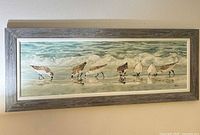 Full view of framed sandpiper print