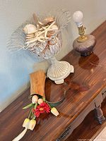 All three items on wooden surface