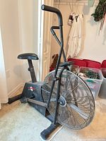 Full view of LifeStyler bike with fan wheel and handlebars