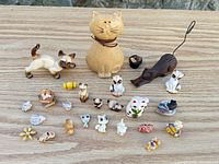 All figurines laid out showing variety and scale