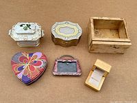 Group shot of all six boxes