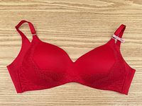 Full view of red bra front side