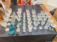 Overhead view of entire assortment laid out on table