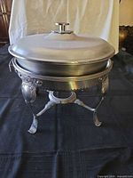 Complete chafing dish assembled