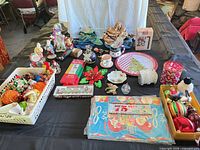 overview of entire lot on table