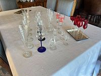 Overview of entire assortment on table