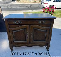 front view of Drexel wood cabinet