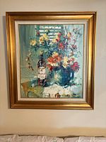 Frontal view showing entire painting and frame