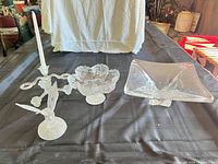 Group shot of all four glass pieces