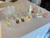 Group shot of all vases on table