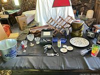 Full lot overview on table