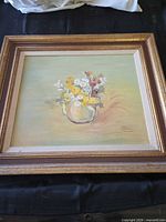 Full view of painting in frame