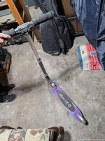 Full view of Micro scooter in folded position