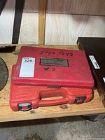 Armstrong red carry case exterior