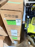 Two stacked Celite Orchid sink boxes with model 1724BIS label visible