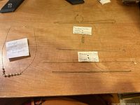 All six necklaces laid out for overview