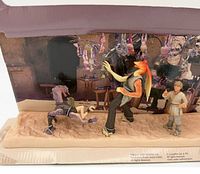 Full diorama with all three figures and background