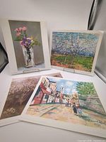 Group shot of all four unframed prints