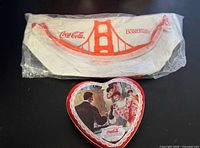 Heart tin and packaged fanny pack overview