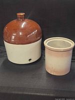 Two vessels side by side showing overall form and color