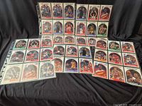 All cards laid out showing quantity and variety