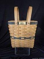 Front view of Longaberger Collectors Club membership basket
