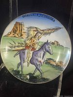 Full front view of 7-inch Ogallala Nebraska souvenir plate
