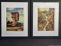 Both framed prints side by side to show subjects and frames