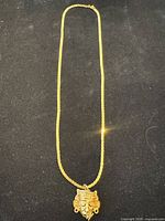 Full view of chain with pendant attached