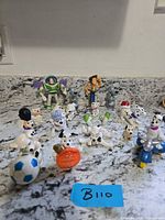 Group shot of all figurines on countertop