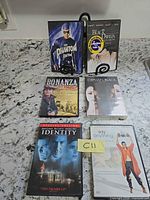 Front view of all six DVD cases