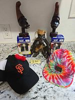 Group shot showing all items on counter