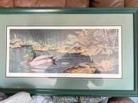 Full view of framed Ducks Unlimited lithograph