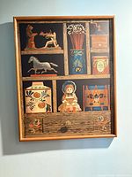 full view of framed print on wall