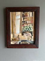 Framed oil painting showing entire artwork
