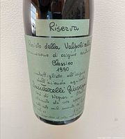 Full label showing vintage, appellation, producer