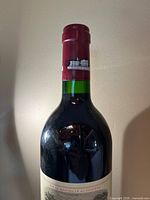 Chateau Lafite Rothschild bottle neck and capsule