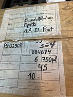 Top label on wooden case showing Opimian Society shipping information and product details