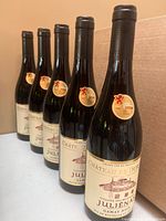 Front view of five bottles