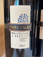 Front label close-up showing brand, varietal and vintage