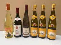 Front view all six visible bottles