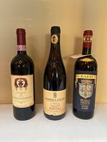 Group view of all three wine bottles