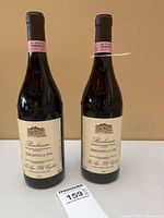 Front view of both wine bottles