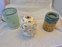 All three Scentsy wax warmers side by side