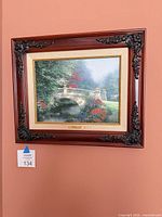 Front view of Kinkade Broadwater Bridge framed print