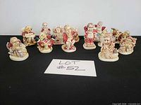 Group of 13 miniature Harmony Kingdom holiday figurines