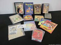 Group shot of all 13 Pinocchio books in various formats