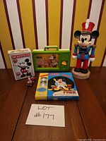 All five Mickey Mouse items arranged on table