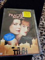Front of sealed Practical Magic DVD with stickers and shrink wrap